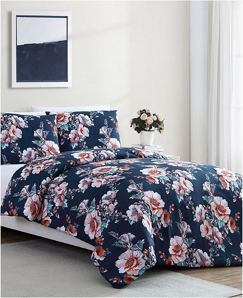 Vcny Home Shelley Floral 3 Pc Comforter Sets Reviews Bed In A