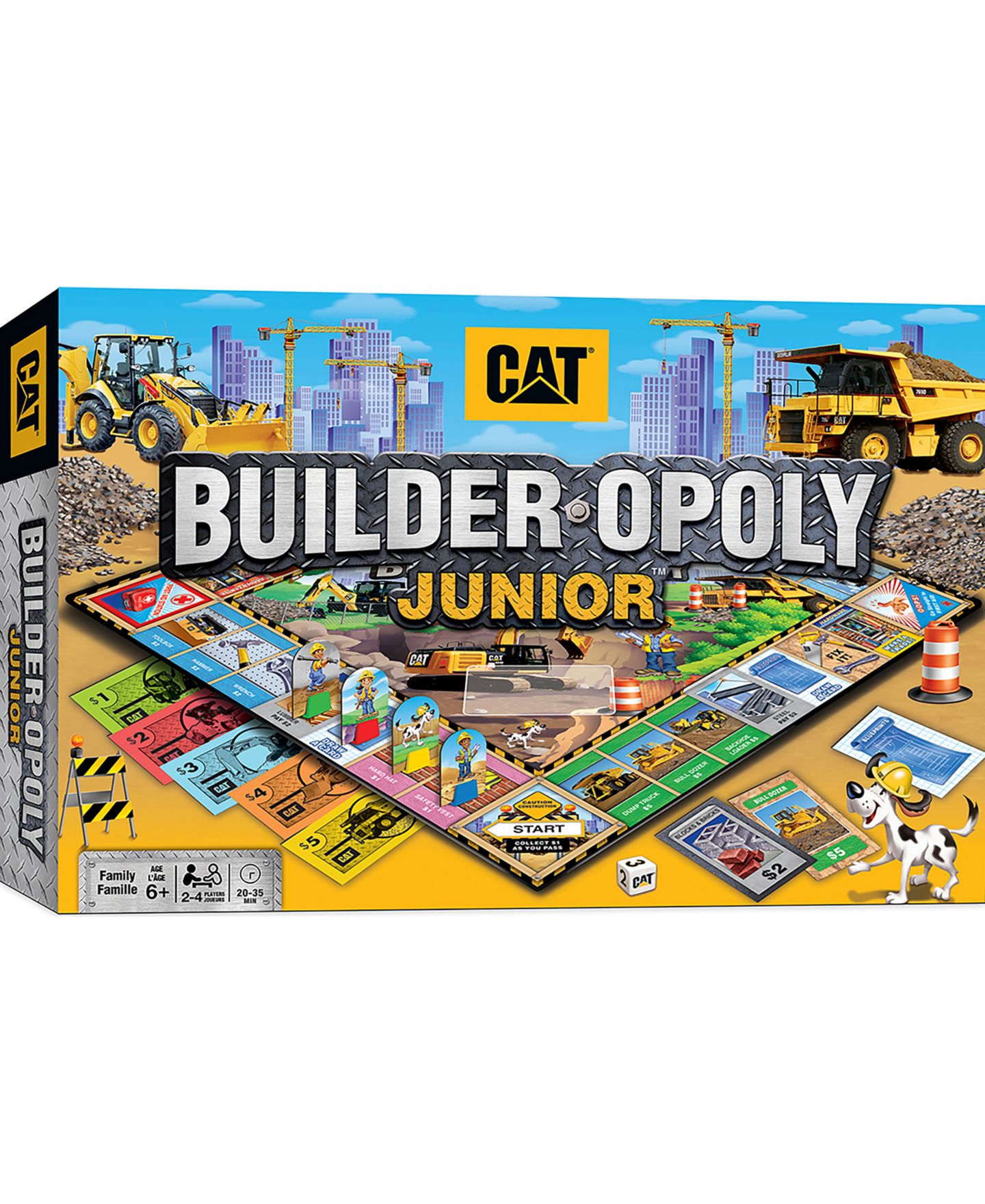 Настольная игра MasterPieces Puzzles Caterpillar - Builder Opoly Junior — фото 1