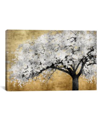 iCanvas Silver Blossoms by Kate Bennett Wrapped Canvas Print Collection ...
