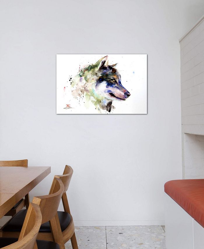 iCanvas Wolf by Dean Crouser Wrapped Canvas Print - 18