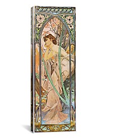 Evening Reverie, 1899 by Alphonse Mucha Wrapped Canvas Print Collection