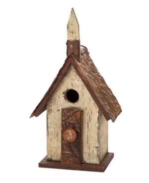 Glitzhome Distressed Wooden Birdhouse