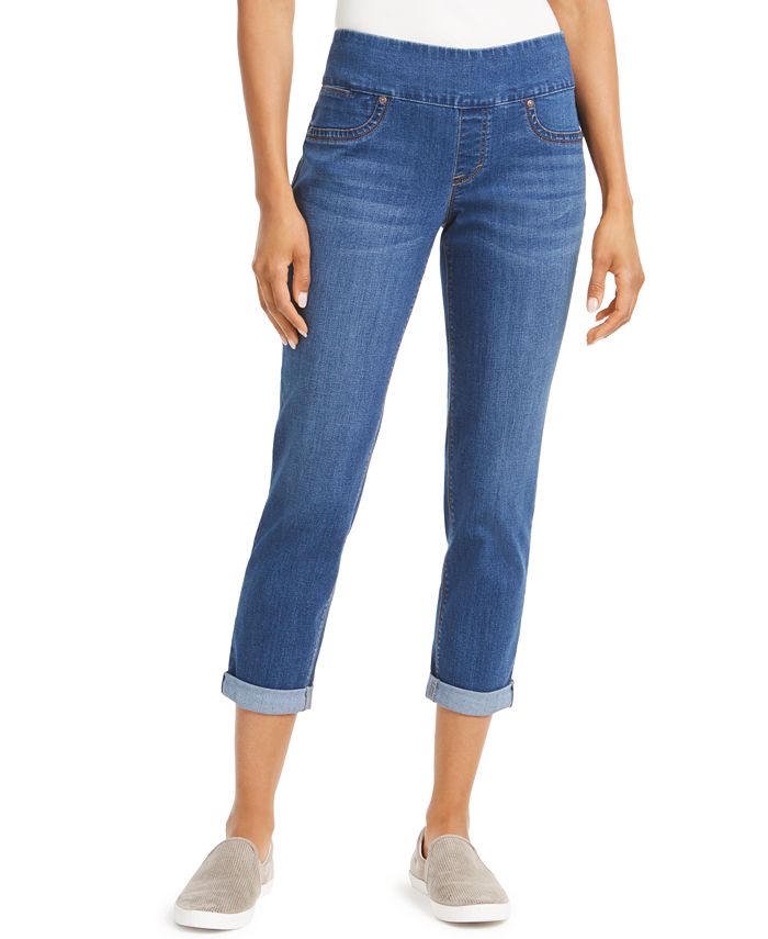 Style & Co Rolled-Hem Pull-On Jeans, Created for Macy's - Macy's