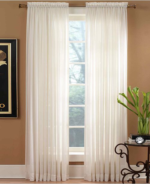 Miller Curtains Sheer Preston Rod Pocket 51" x 108" Panel & Reviews