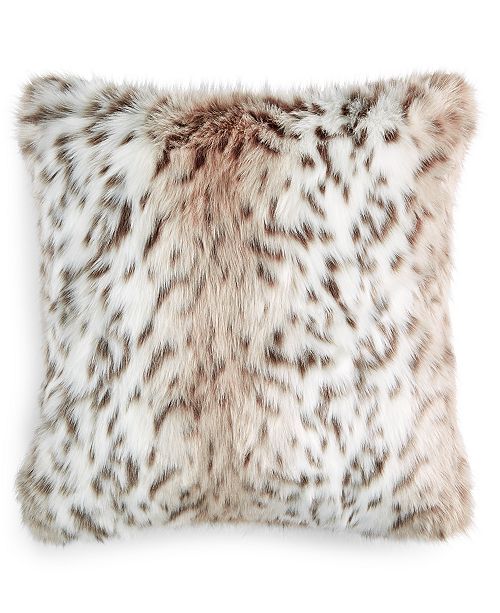 Martha Stewart Collection Snow Leopard 20 X 20 Decorative Pillow