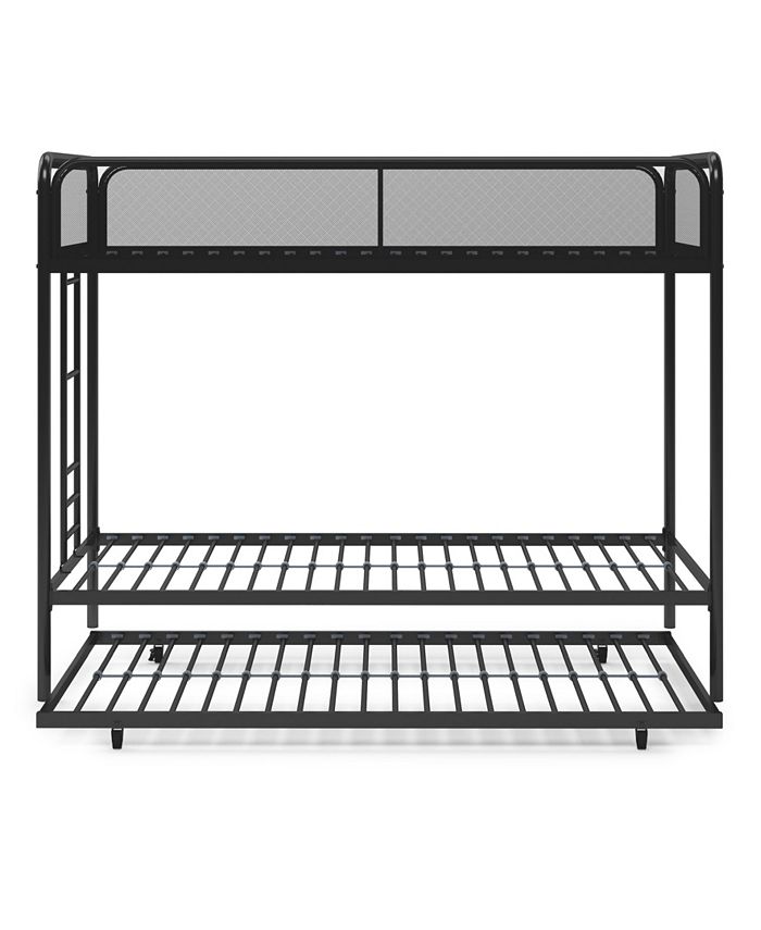 EveryRoom Elia Triple Twin Metal Bunk Bed Macy's
