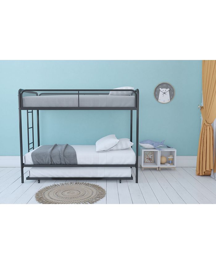 EveryRoom Elia Triple Twin Metal Bunk Bed Macy's