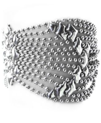 B Silver Mesh Bracelet in 7", 7 1/2" or 8"