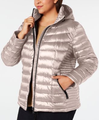 macy's calvin klein plus size coats