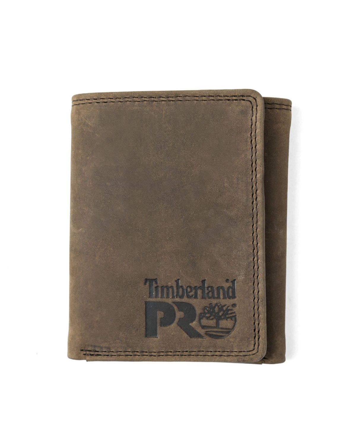 Shop Timberland Men's  Pro Pullman Trifold Wallet In -dark Br