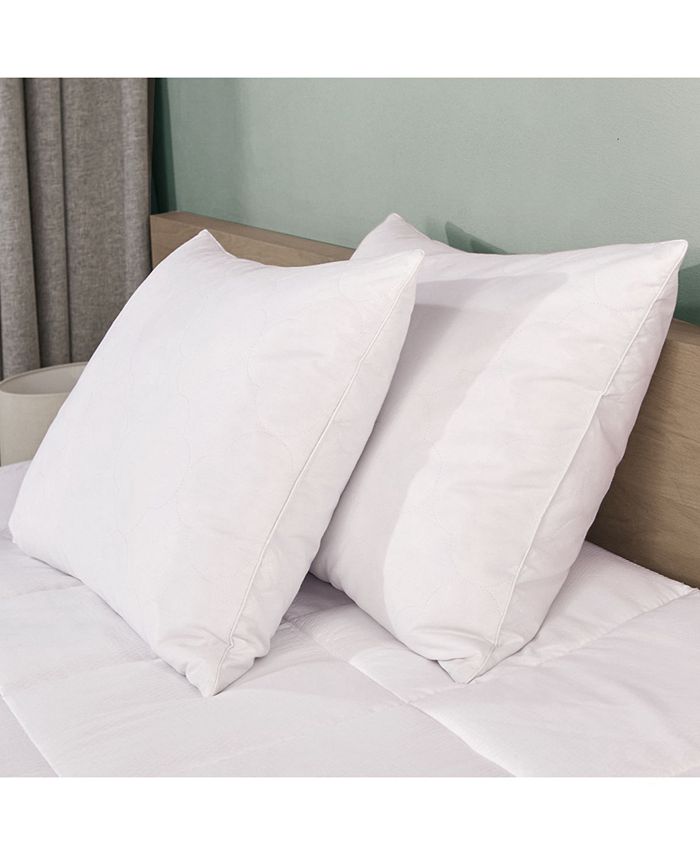 Peace Nest White Goose Feather Down Bed Pillows Set of 2, Queen