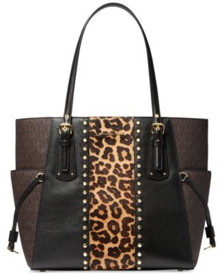 michael kors leopard handbag