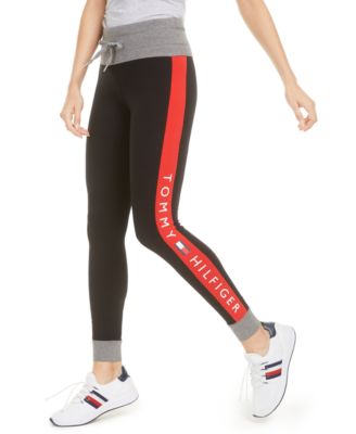 womens joggers with side stripe