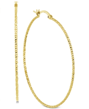 image of Essentials Thin Hoop Earrings in Gold-Plate