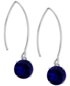 image of Essentials Cubic Zirconia Wire Drop in Fine Silver Plate Earrings