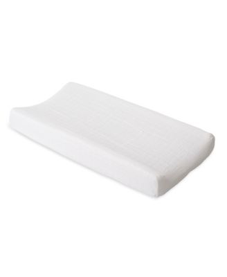 Little Unicorn - White Cotton Muslin Changing Pad Cover