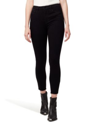 high rise skinny ankle pants