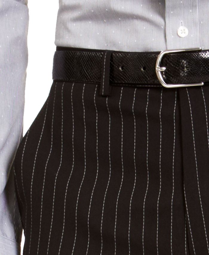 black pinstripe pants mens