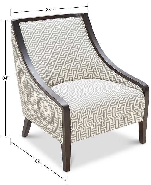 Furniture Landor Printed Fabric Accent Chair Reviews