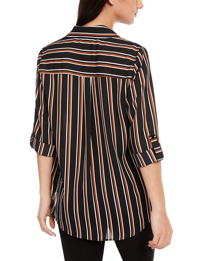 BCX Juniors' Striped Shirt - Macy's