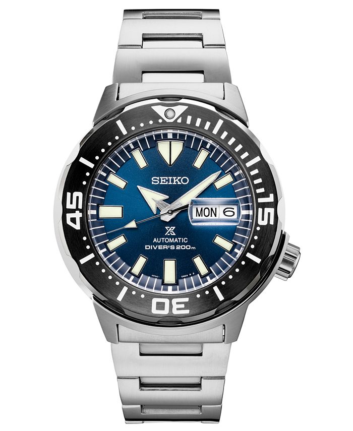 Seiko Men's Automatic Prospex Diver Stainless Steel Bracelet Watch 42 ...