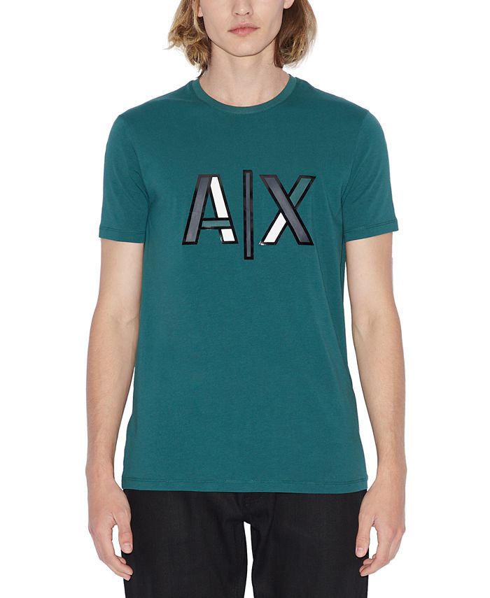 A|X Armani Exchange Men's Slim-Fit Colorblocked Logo T-Shirt - Macy's