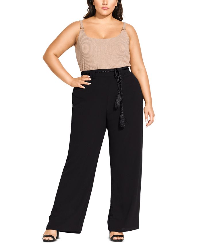 Macy's plus deals size palazzo pants