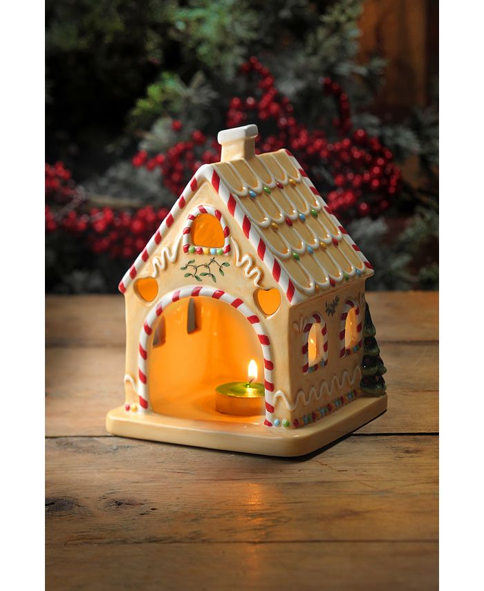 Spode Christmas Tree Gingerbread House Tealight Holder Macy's
