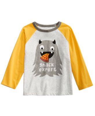 First Impressions - Baby Boys Colorblocked Raglan Snack Expert T-Shirt