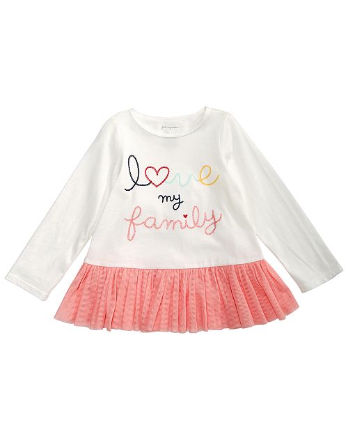 First Impressions Toddler Girls Love My Family Cotton T Shirt