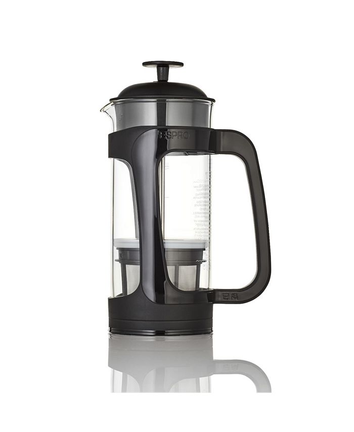 FORLIFE Cafe Style Glass Coffee Tea Press 32-Ounce Black
