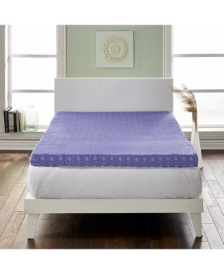 Rio Home Fashions Loftworks 4 Supreme Memory Foam Mattress Topper With Medium Firm Support Collection In Purple