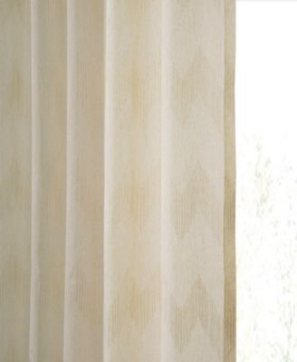 Sirius Striped Patterned Faux Linen Sheer Curtain
