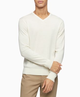 calvin klein cream sweater