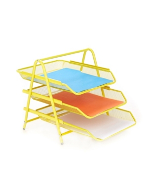 Mind Reader 3 Tier Paper Tray Desk Organizer