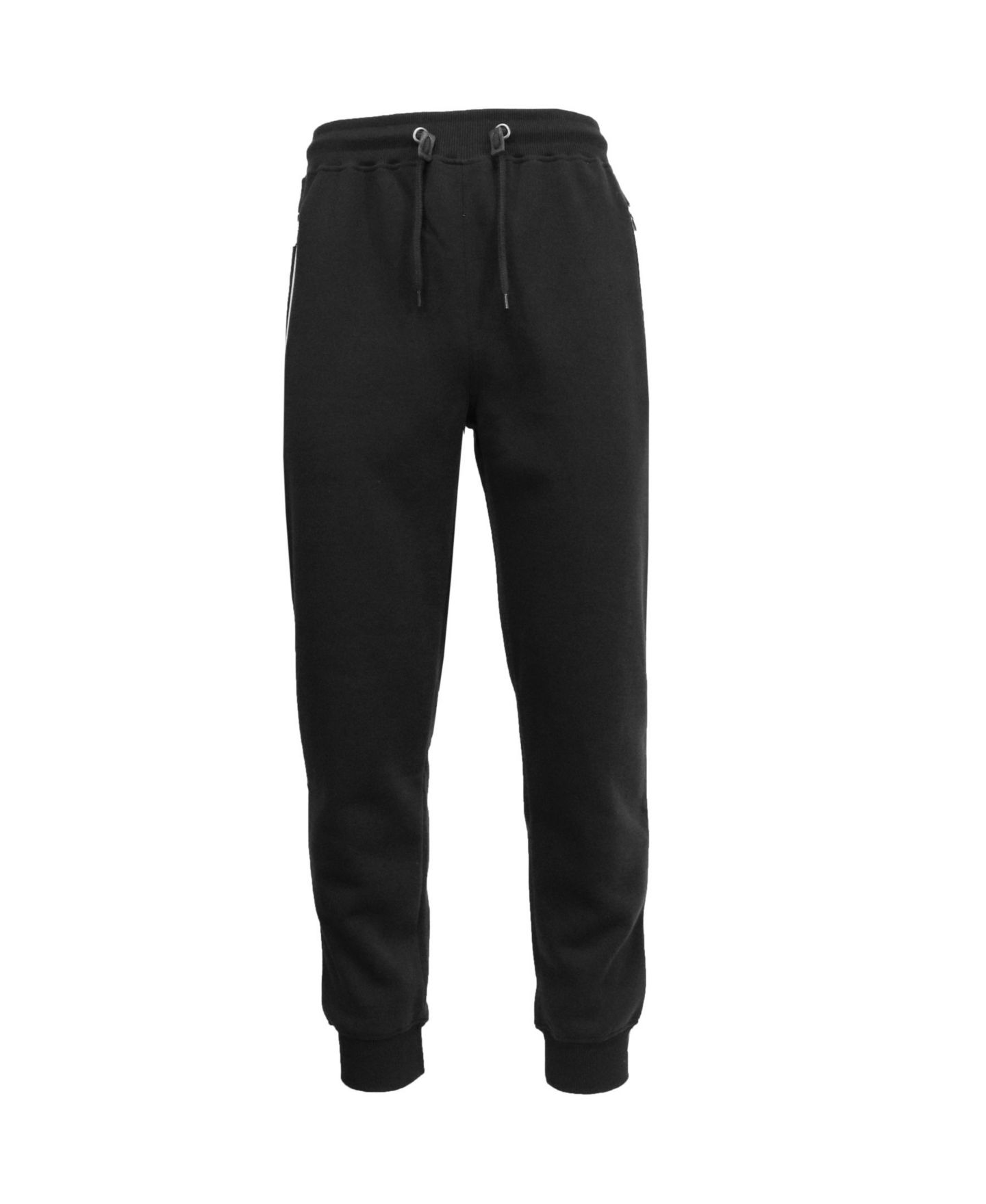 Мужские брюки Galaxy By Harvic Slim Fit Jogger Pants with Zipper Pockets, цвет: Чёрный — фото 1