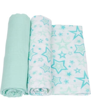 Miracle Baby Boys and Girls Muslin Swaddle - Pack of 2