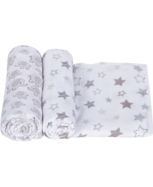 Miracle Baby Boys and Girls Muslin Swaddle - Pack of 2