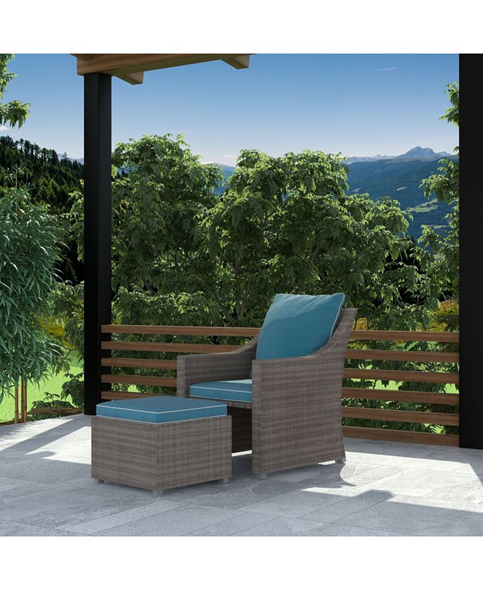 Cosco Outdoor 2Piece Patio Lounge Chair And Ottoman or Table Set Macy's