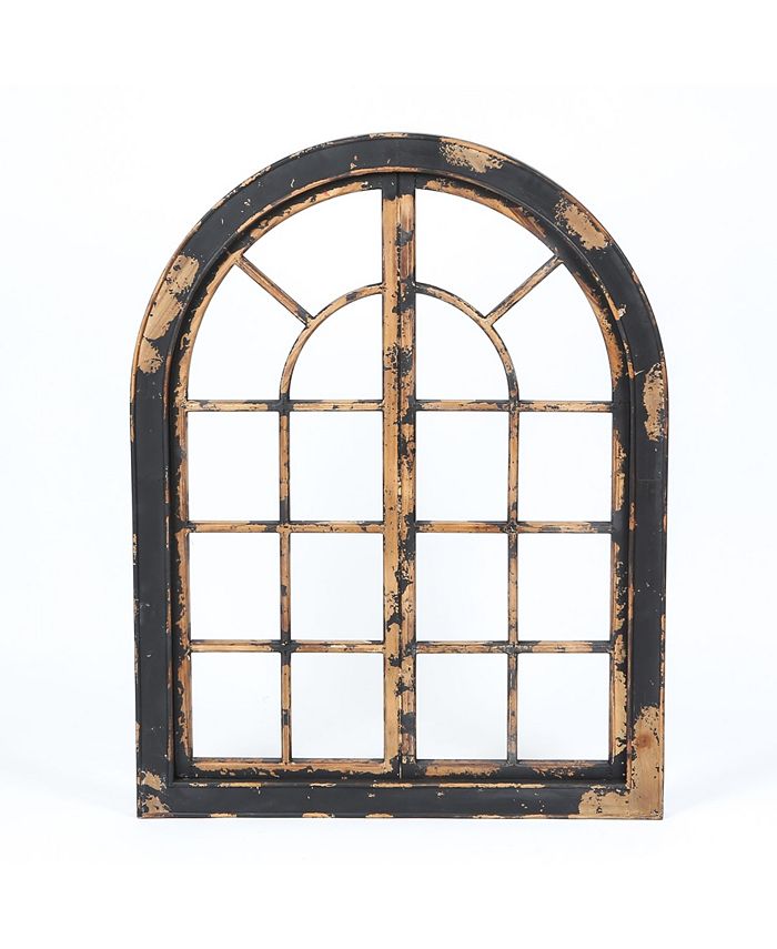 Luxen Home Wood Arched Window Wall Decor Macy's