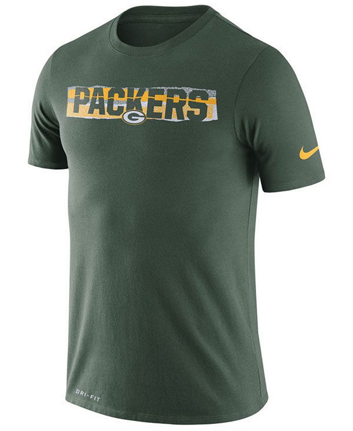 Nike Men's Green Bay Packers Dri-FIT Mezzo Tear T-Shirt - Macy's