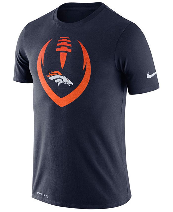 Nike Men's Denver Broncos Dri-FIT Cotton Modern Icon T-Shirt - Macy's