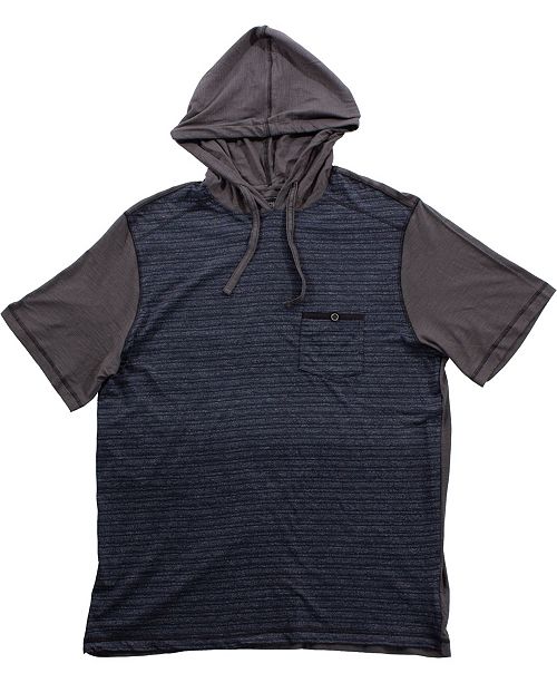 Px Clothing Big And Tall Short Sleeve Novelty Yarn Henley Tee
