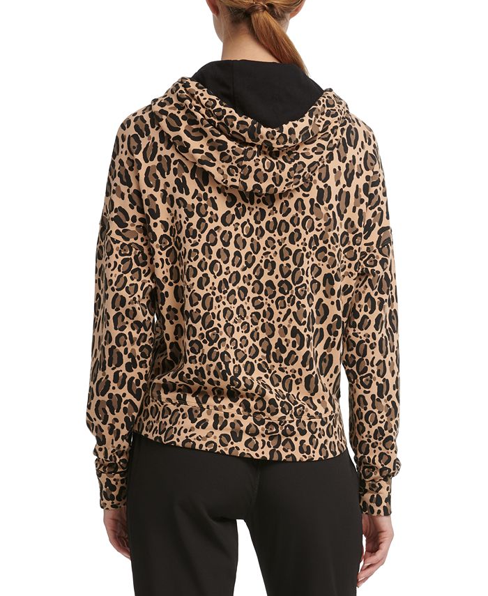 dkny leopard print top