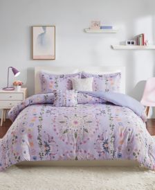 Navi Full/Queen 5 Piece Printed Comforter Set