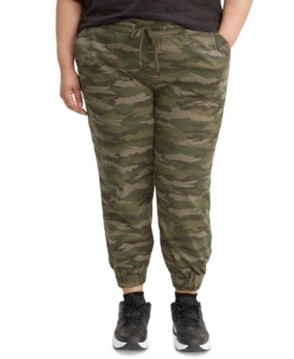 plus size camouflage cargo pants