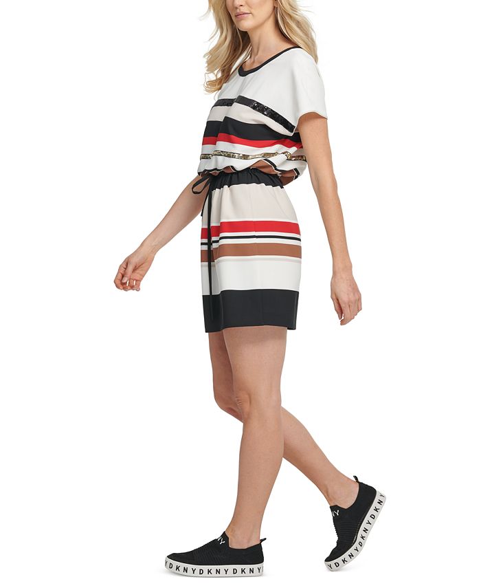 dkny tie front dress
