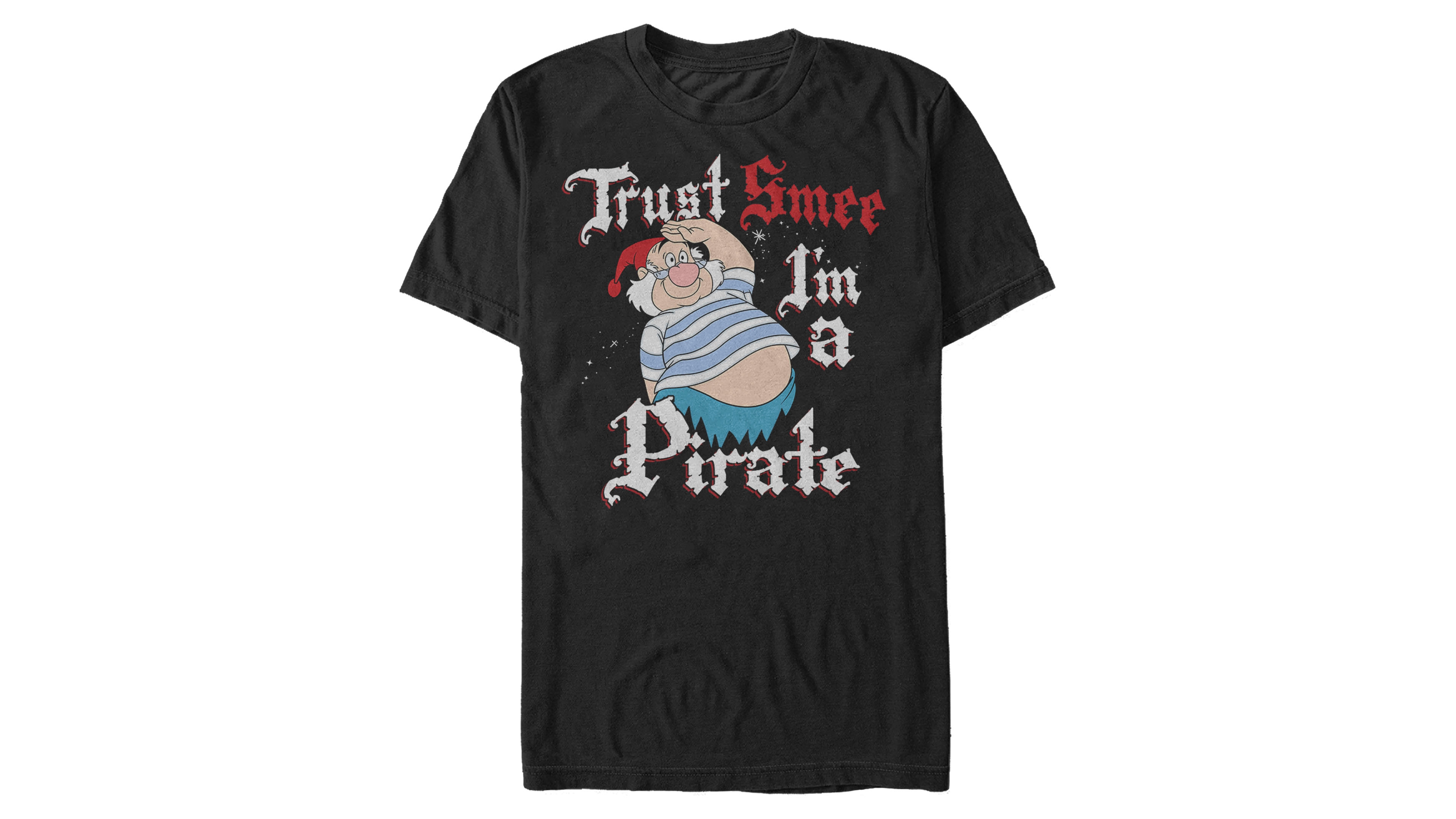 Disney Men's Peter Pan Trust Smee I'm A Pirate Salute Short Sleeve T-Shirt