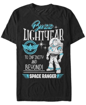 Disney Pixar Men's Toy Story Buzz Lightyear To Infinity and Beyond Short Sleeve T-Shirt