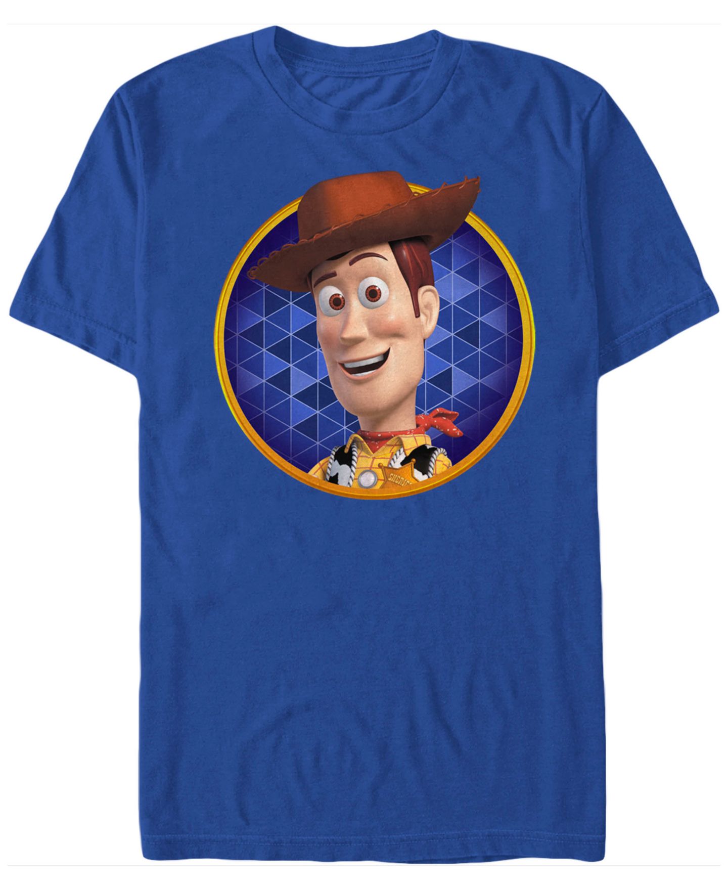 Мужская футболка Fifth Sun Disney Pixar Toy Story Woody Circle Portrait Short Sleeve, цвет: Королевский синий — фото 1